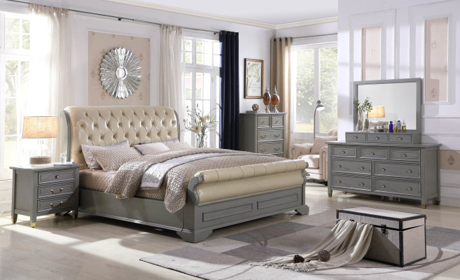 Bedroom Furniture Complete e Sets Bed Bedside table Wardrobe Table new 3pcs.
