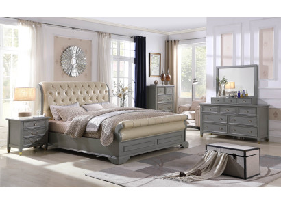 Bedroom Furniture Complete e Sets Bed Bedside table Wardrobe Table new 3pcs.