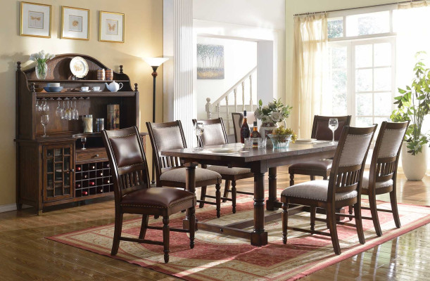 Dining table seating set Table 6 Chairs Chair Set Dining room Design Sets