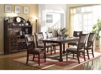 Dining table seating set Table 6 Chairs Chair Set Dining room Design Sets
