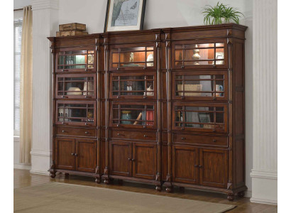 Set with 3 showcases display case wardrobe showcases living room show cabinets designer