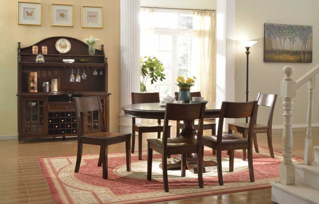 Set Complete Dining table 6x Chairs Dining room Set Ess Group Wood Table Tables 7pcs