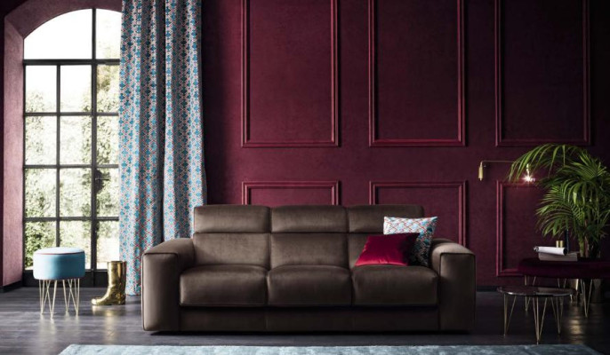 Luxury Furniture Living room Sofas Sofa 3 Seater modern Real wood Italian style