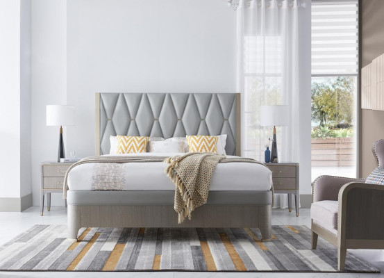 Bedroom Set Bed Bedside table Design Modern Luxury Beds Group