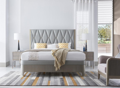 Bedroom Set Bed Bedside table Design Modern Luxury Beds Group