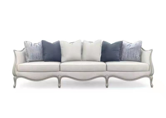 Design Sofa 3 Seater Fabric Couch Sofa Upholstery Sofas Living room Three Seater Furniture