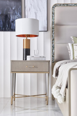 Luxury Bed Bedroom Furniture 2x Bedside table Set Beds dubai hotel 3pcs