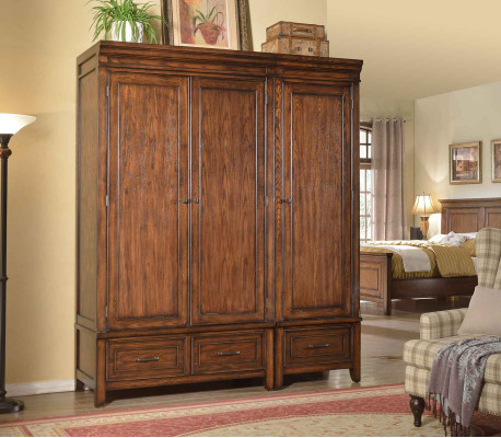 Wardrobe 2x Wardrobe Wooden Cabinet Solid Brown Wood Cabinets Bedroom