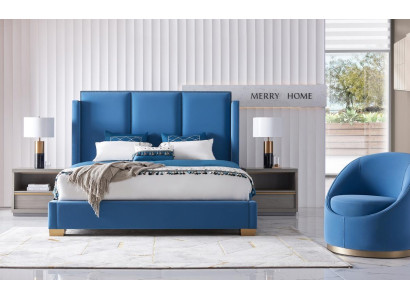 Bedroom Luxury Bed Furniture 2x Bedside table Set Beds dubai hotel Furniture