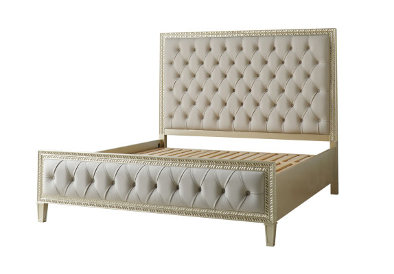 Beds Luxury Bed Hotel Royal Furniture Fabric Design Furnishings Upholstered bed Frame