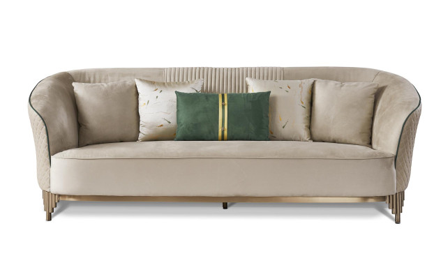 Three Seater 3 Seater Designer Sofa Upholstery Sofas Couches Fabric Textile Leather