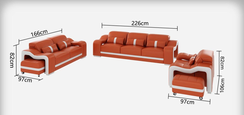 Sofa set Modern Couch Sofa Seat 3+1+1 Complete Suite Set new Living room