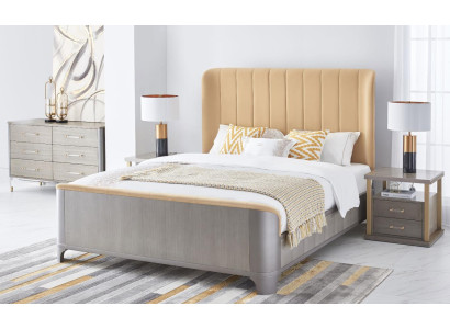 Design Bed Classic Upholstery Beds Designer Double bed 180x200cm Bed frame