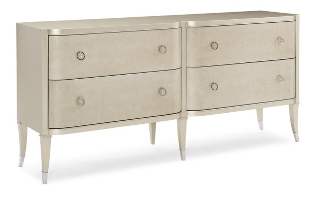 Modern Chest of drawers Luxury Italy Design Furniture Upholstery Wood Console Sideboard Low