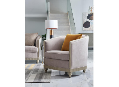 Armchair Single Seater Royal Chair Throne Upholstery Lounge Chairs Sofa Hotel