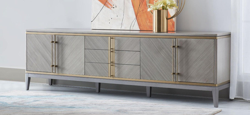 Design Chest of drawers Sideboard Decor Side Low Board Wardrobe Living Room Shelf