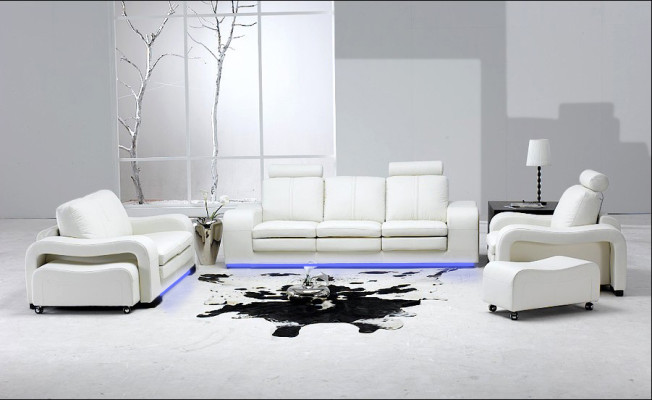 Leather sofa Couch Living landscape 3+2+1 Seater Suite Design Modern Sofa A1112