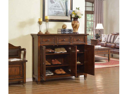 Shoe Cabinet 3 Compartments Shoe Rack Shelf Brown Shoe Tipper Shoe Dresser Chest of drawers