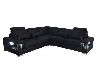 Leather Sofa Couch Living Landscape Corner Deco Suite Design Modern Sofa L-shape