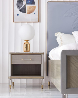 Bedside table Luxury Wood Bedside tables Table Consoles Decoration Night Modern Style