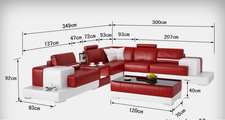 Leather sofa Couch Living landscape Corner sofa Eck Suite Design Modern Sofa with USB new