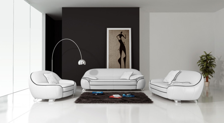 Leather sofa Couch Living landscape 3+2+1 Seater Suite Design Modern Sofa with USB