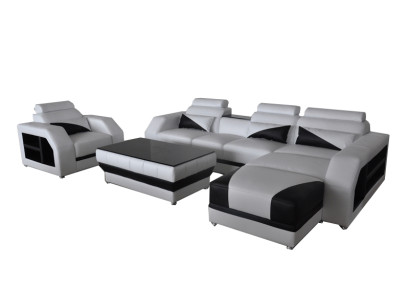 Leather Corner Sofa Suite Sofas Couches Upholstery Living landscape Armchair Corner