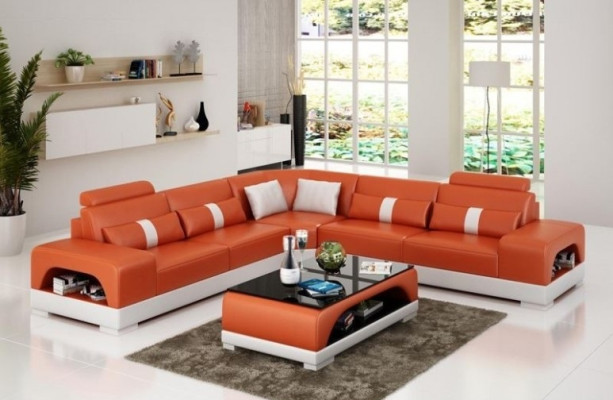 Modern Corner suite Corner sofa Corner sofa Living landscape L-shape XXL Sofa Couch new