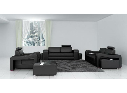 Designer leather sofa sofa set Couch Sofa Seat Upholstery Suite 3+2+1 Set PISA