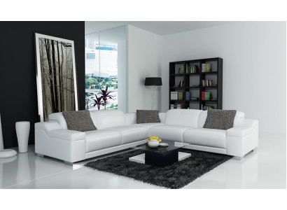 Leather sofa sofa couch living landscape corner sofa modern corner suite design