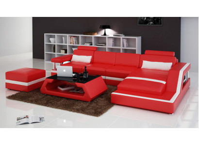 Leather Sofa Couch Living landscape Modern Corner Decor Corner sofa Design Suite
