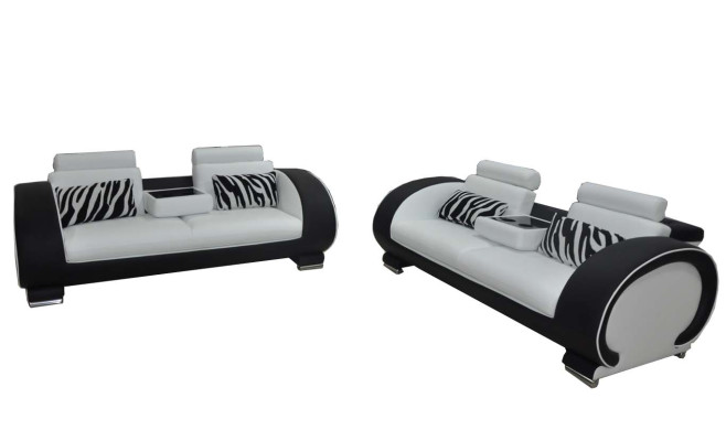 Sofa Couch Seat Upholstery Complete Set Suite 3+3 Sofas Designer Couches Leather