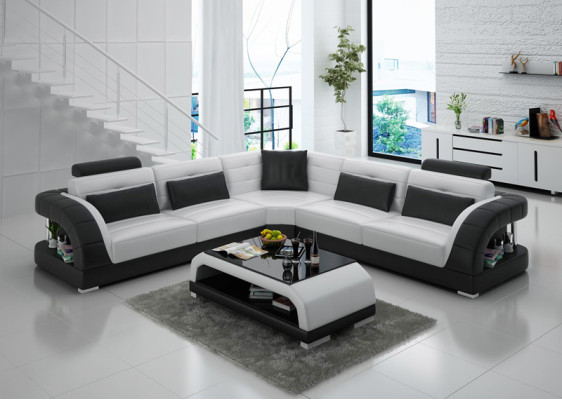Leather sofa sofa couch living landscape modern corner corner sofa design suite