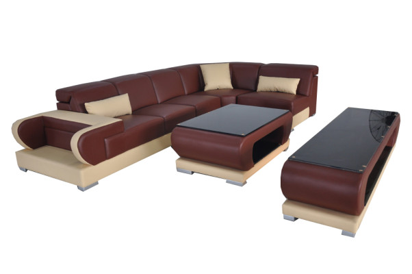 Stylish and Comfortable Our Designer L-Shaped Leather Corner Sofa