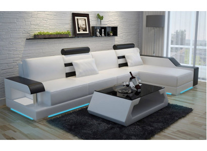 Leather sofa made to measure Couch Living landscape Corner sofa Suite Design Sofa USB new