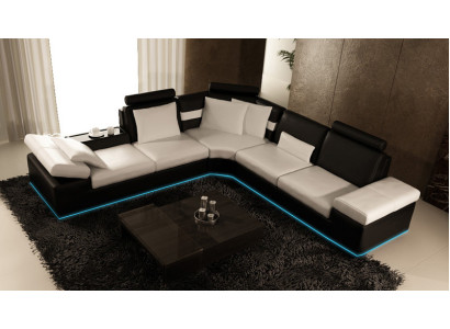 Living room sofa leather sofa seating set modern multifunction s couch USB
