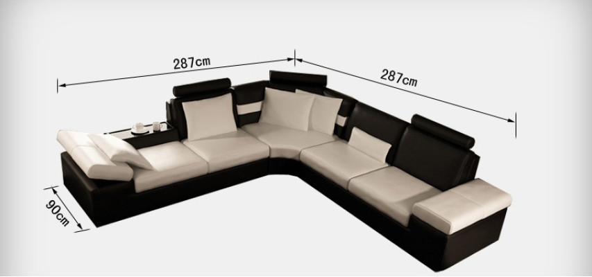 Living room sofa leather sofa seating set modern multifunction s couch USB
