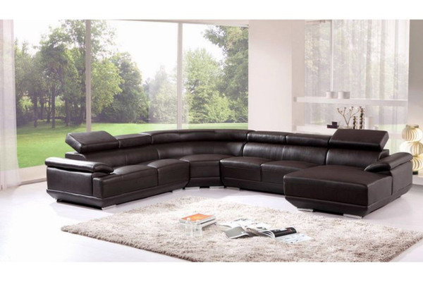 Living landscape Corner sofa Leather sofa with USB,Sofa Couch Upholstery Seat Corner Suite