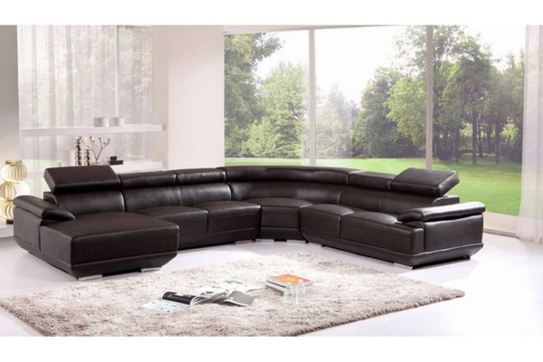 Living landscape Corner sofa Leather sofa with USB,Sofa Couch Upholstery Seat Corner Suite