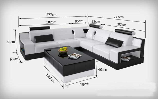Modern Designer Premium Leather Corner sofa Maximum comfort and timeless aesthetics