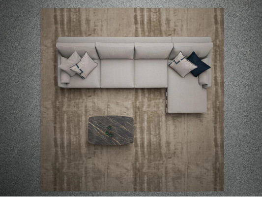 Living room Upholstery Textile Upholstered Sofa L-shape Furnishings Luxury Designer Furniture