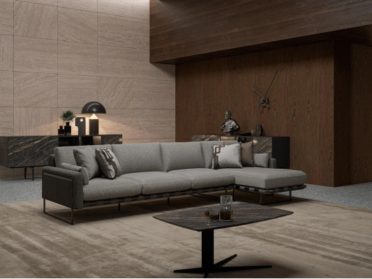 Sofa Corner sofa Living room Corner sofa Couch Upholstery Textile Suite Corner Upholstered furniture