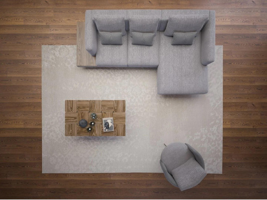 Sofa set Living room Set 3pcs Upholstered furniture Corner sofa Armchair Wood Coffee table