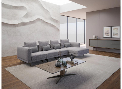 Luxury Corner sofa L-shape Living room Designer Corner Suite new Complete Coffee table