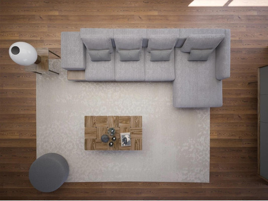 Corner sofa L-shape Gray Living room Designer Upholstered furniture Eck Furniture new