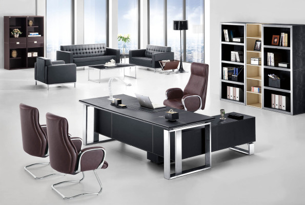Corner desk work writing office designer table luxury class furniture