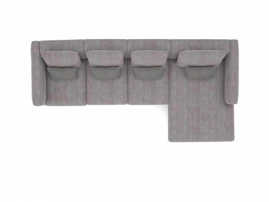 Corner sofa L-shape Relax Living room Gray Corner Suite Upholstered Sofa Furniture