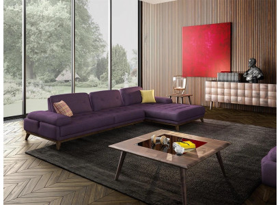 Lilac Corner sofa L-shape Living room Luxury Coffee table Furnishings new Suite Furniture