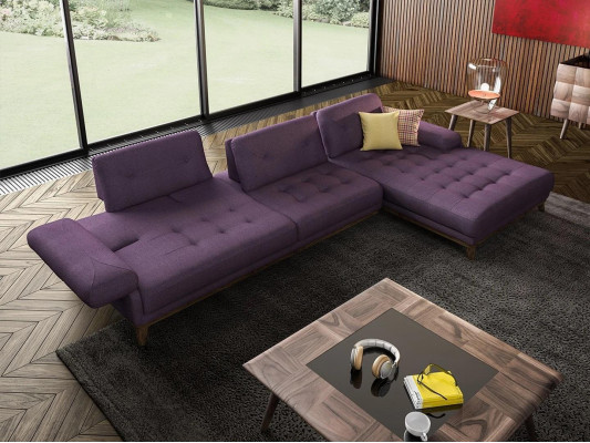 Lilac Corner sofa L-shape Living room Luxury Coffee table Furnishings new Suite Furniture