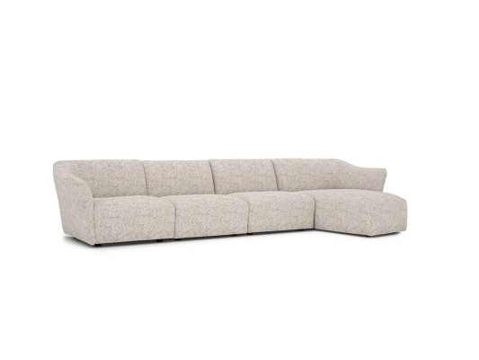 Living room Sofa L-shape Designer Corner Suite White Luxury Upholstered furniture